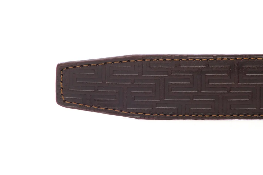 1.25" Chocolate Vegetable Tanned Leather - Signature Strap