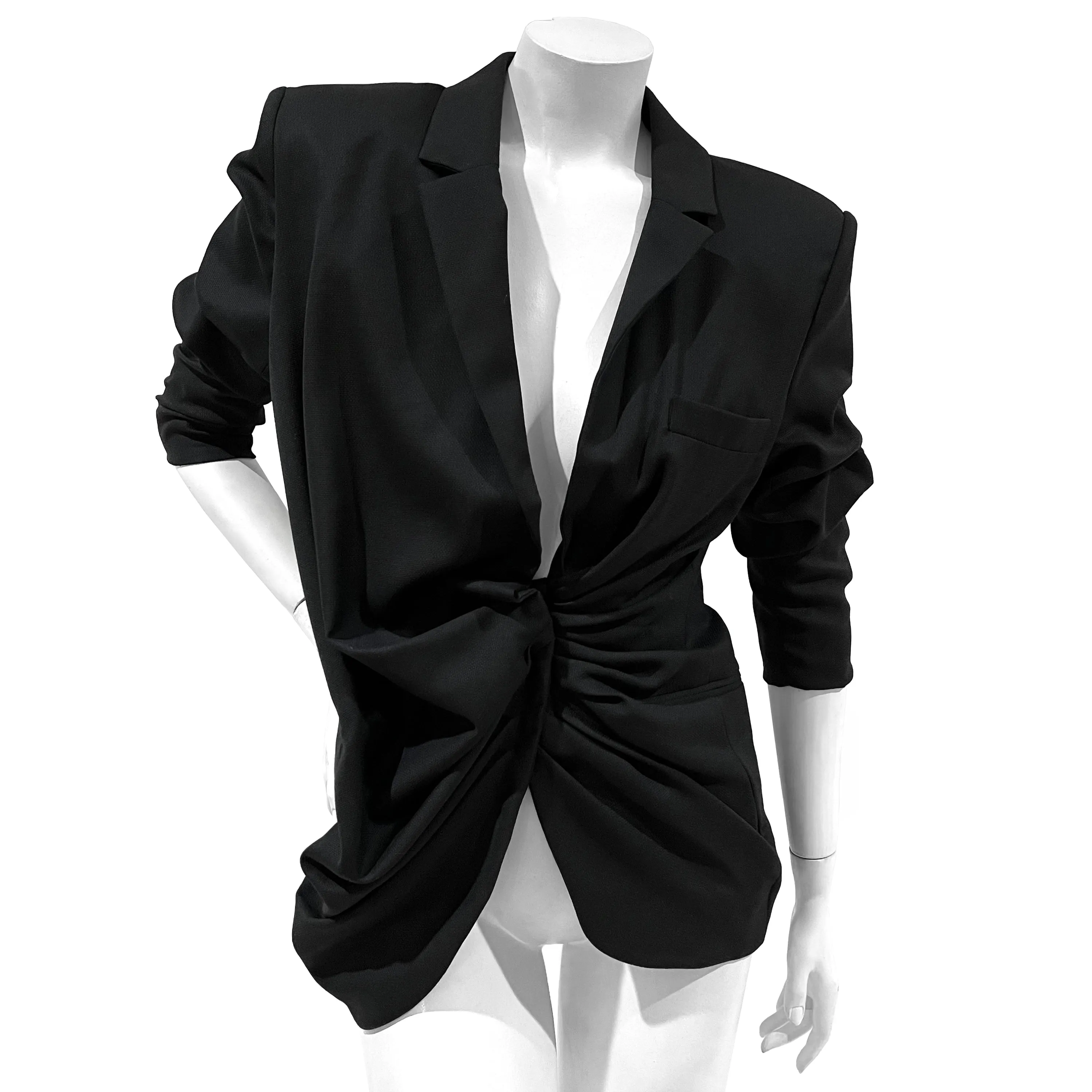 2018 Black La Bomba Cinched Blazer