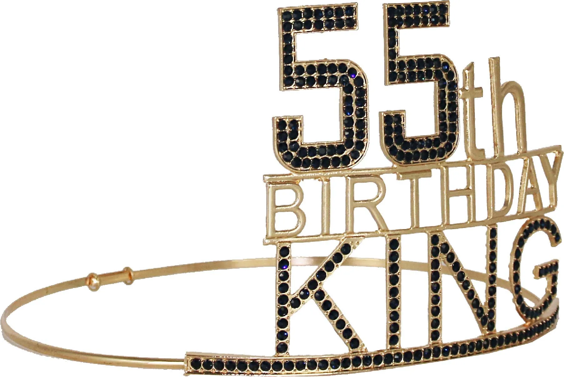 55th Birthday Gifts for Men 55th Birthday King Crown, 55th Birthday King Sash, 55th