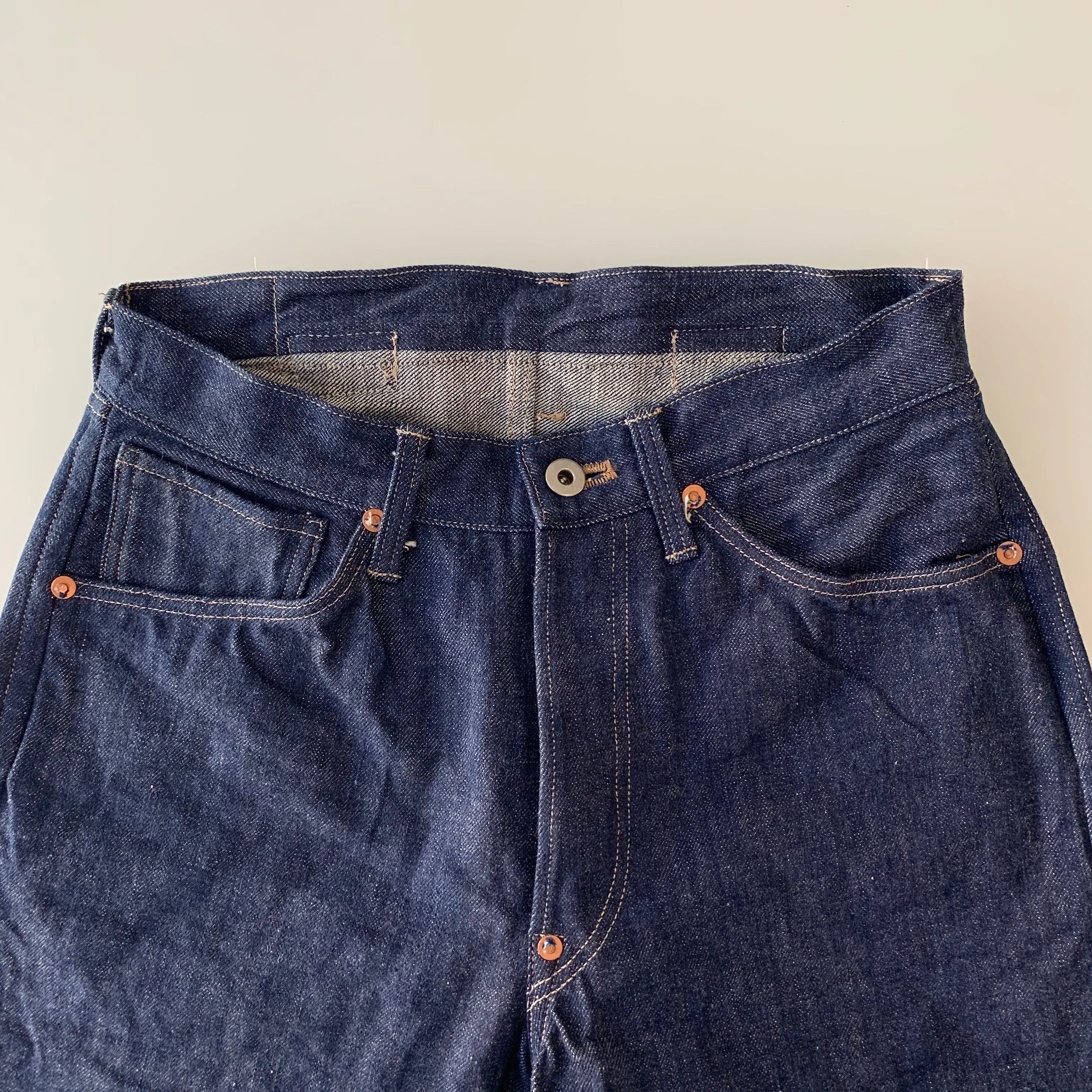 819 Denim 13.5oz Selvedge - Hi-Rise Wide Tapered - Sukumo Natural Indigo Hand-Dyed