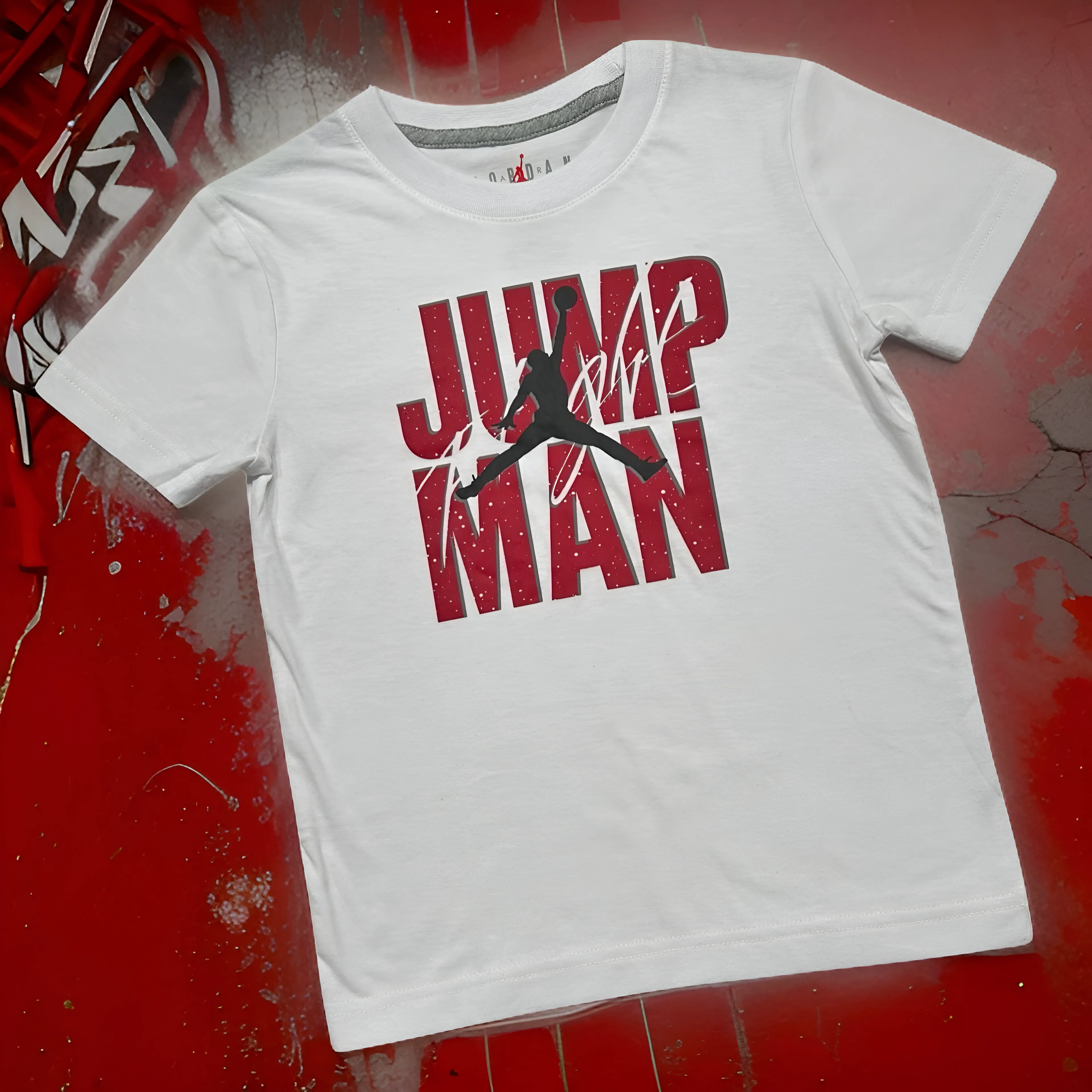 *AIR JORDAN* (WHITE) ~JUMPMAN~ BKYS T-SHIRTS