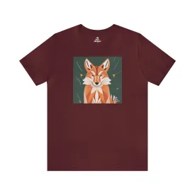 Art Deco Coyote, Soft 100% Jersey Cotton T-Shirt, Unisex, Short Sleeve, Retail Fit