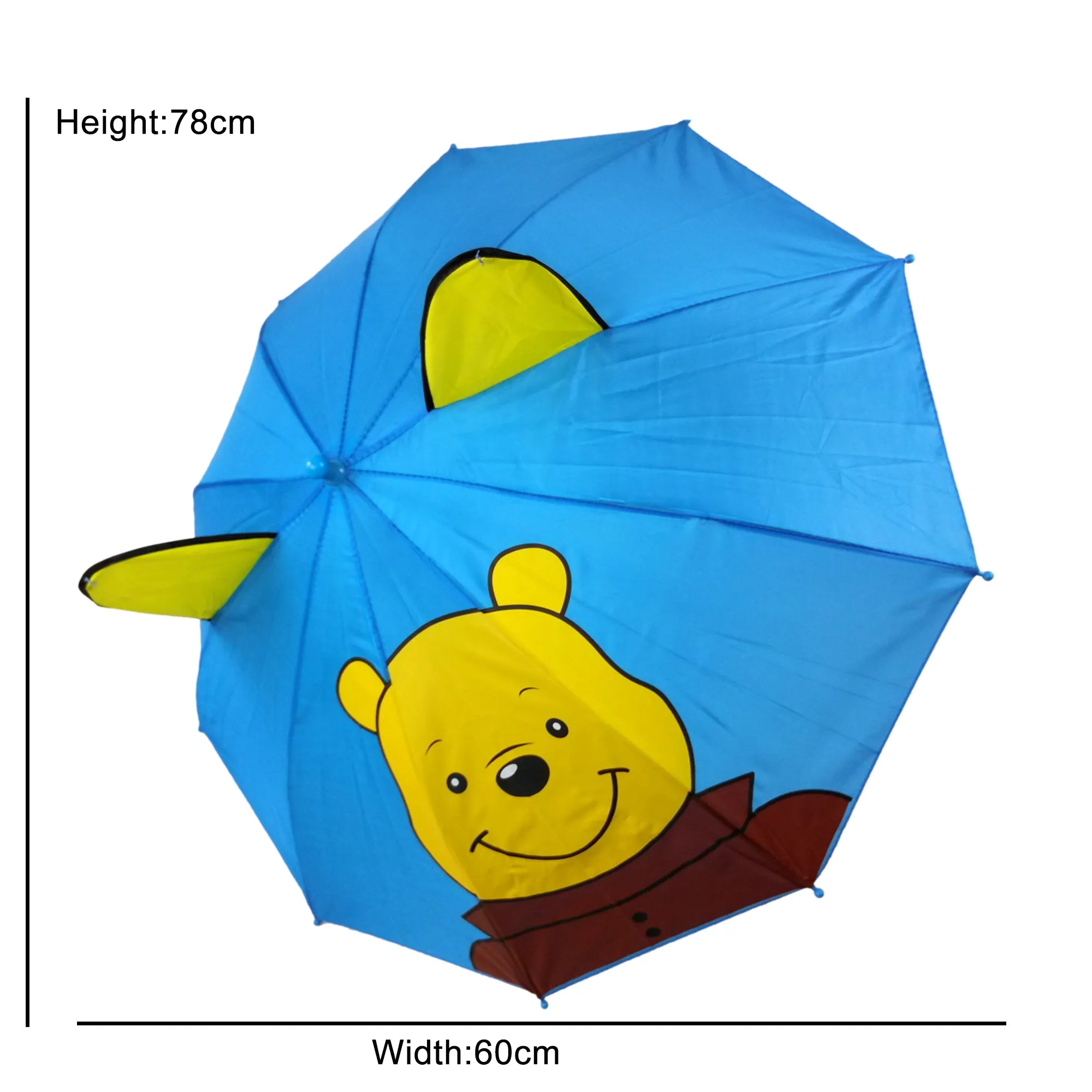 Babymoon Cartoon Designer Popup Ears Kids Umbrella | 2 To 15 Y | Lightblue