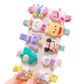 Babymoon Fusion Cartoon 10pcs Hairclips Hair Accessories Set - Cartoon