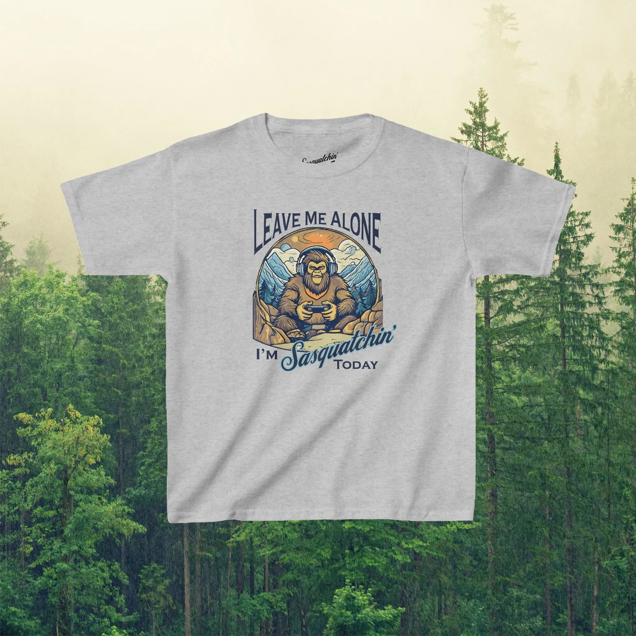 Bigfoot Gamer Vibes: Sasquatchin' Adventure Youth Tee