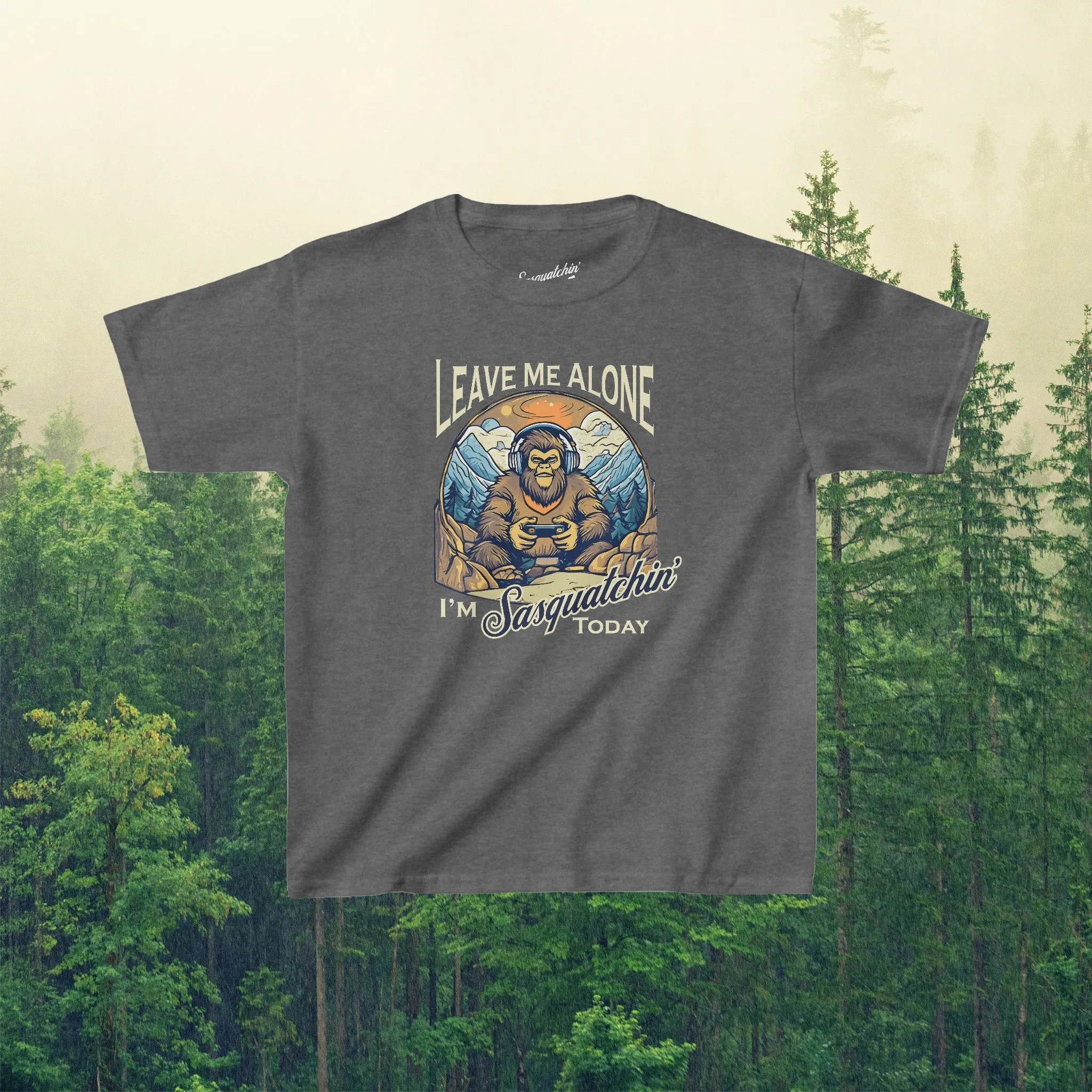 Bigfoot Gamer Vibes: Sasquatchin' Adventure Youth Tee