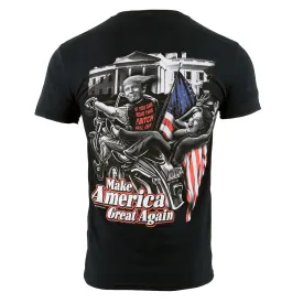 Biker Clothing Co. BCC116012 Men's Black 'Make America Great Again'