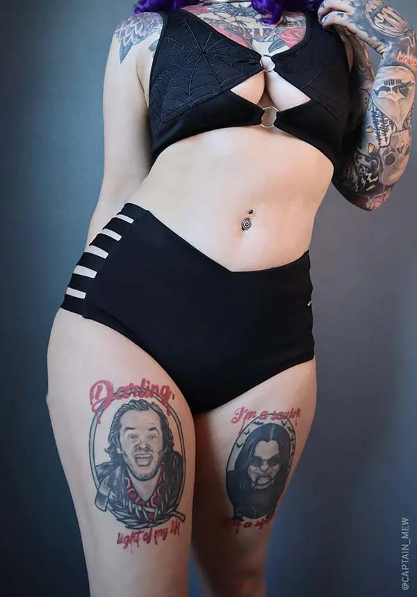 Black Widow High Waisted | BIKINI BOTTOMS