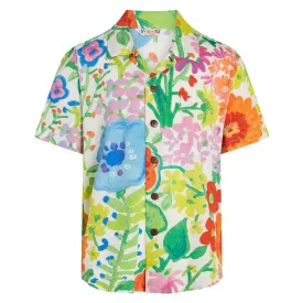 Boys Rayon Shirt: XS(4/5 - L(12/14) - May Flowers