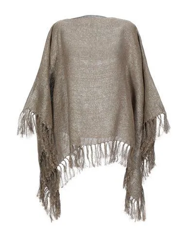 Brunello Cucinelli Women Capes & ponchos Khaki ONESIZE INT