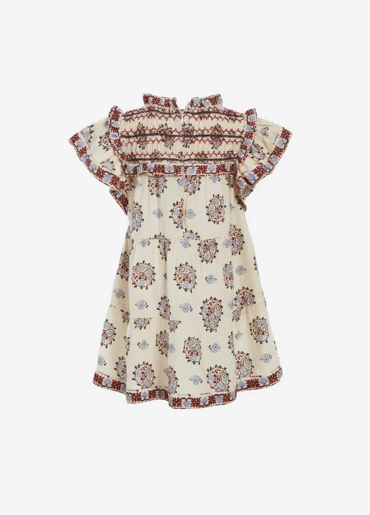 Cream Elizabeth Embroidery Dress