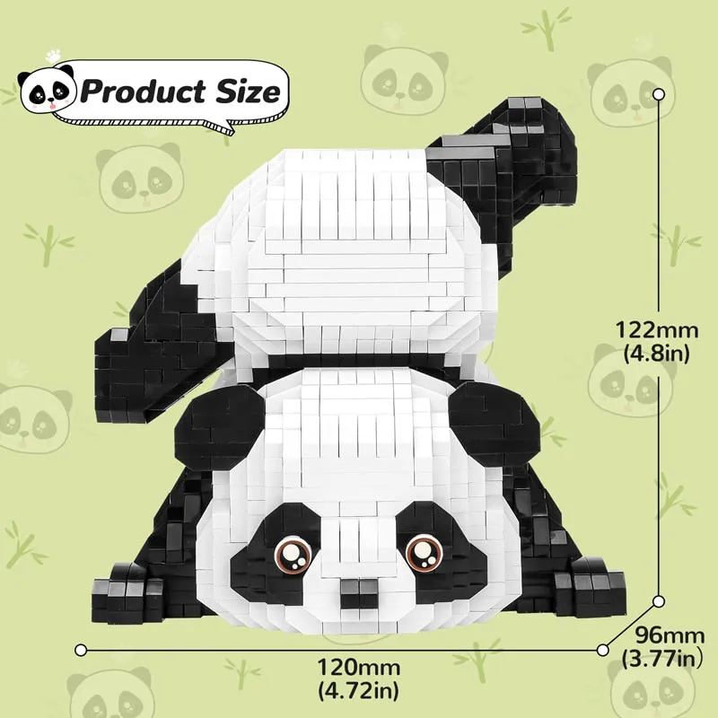 Creative MINI Chinese Style Animal Panda Building Block MOC Hobbyhorse Panda Home Decoration Bricks Boys Children Kids Gifts