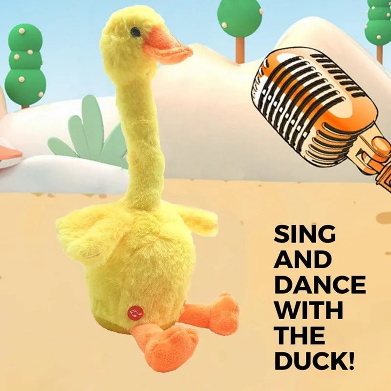 Dancing Duck Plush Toy with Recording Repeat Feature