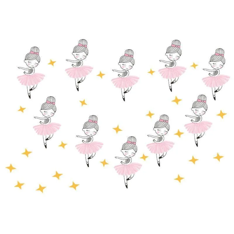 Dancing Girl Peel and Stick Wall Decals