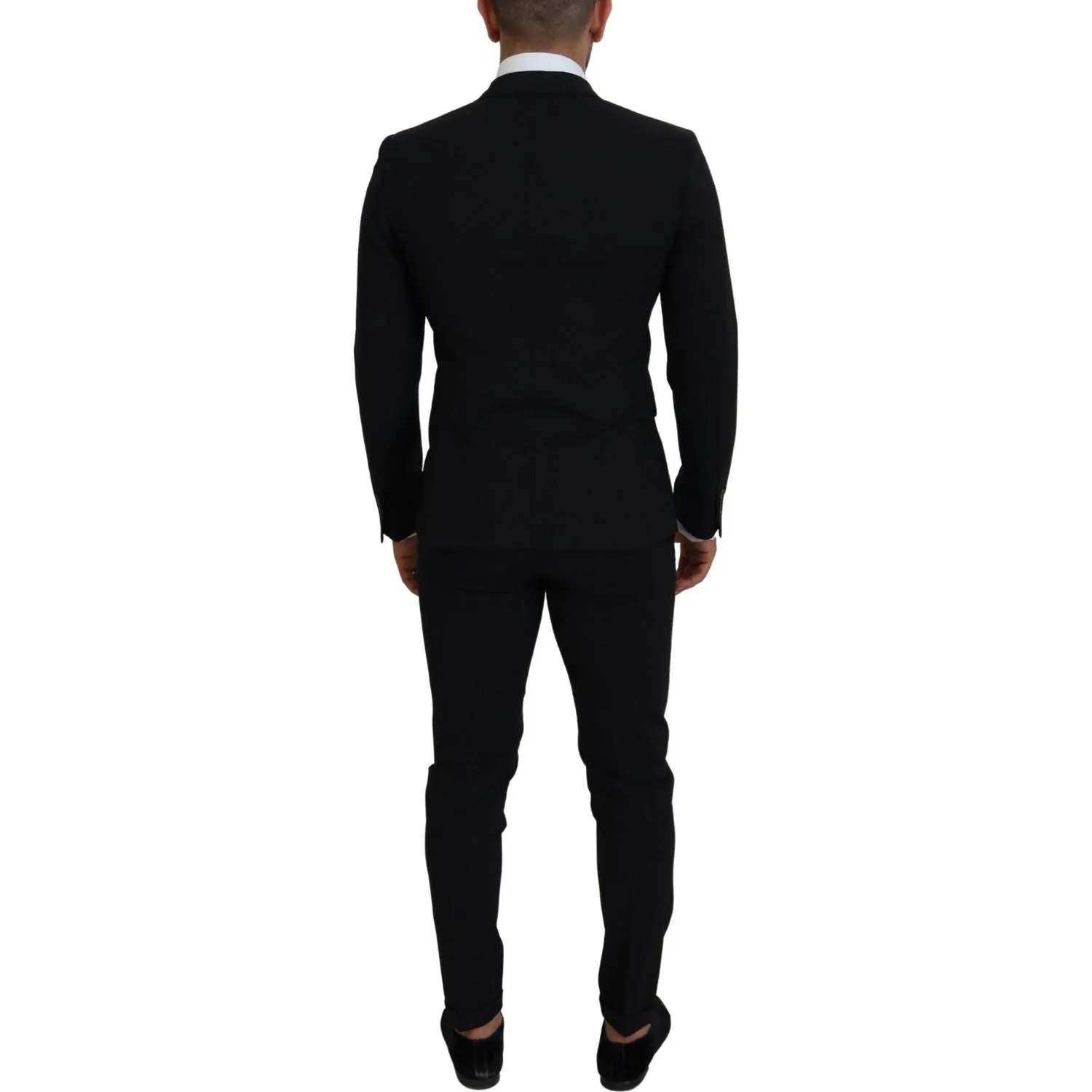 Dsquared² Black Wool Single Breasted 2 Piece LONDON Suit