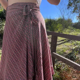 Fair Trade Direction Upcycled Fabric Wrap Skirt