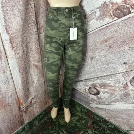 GOOD AMERICAN GREEN CAMO JEANS SZ 25/0 NWT D2C