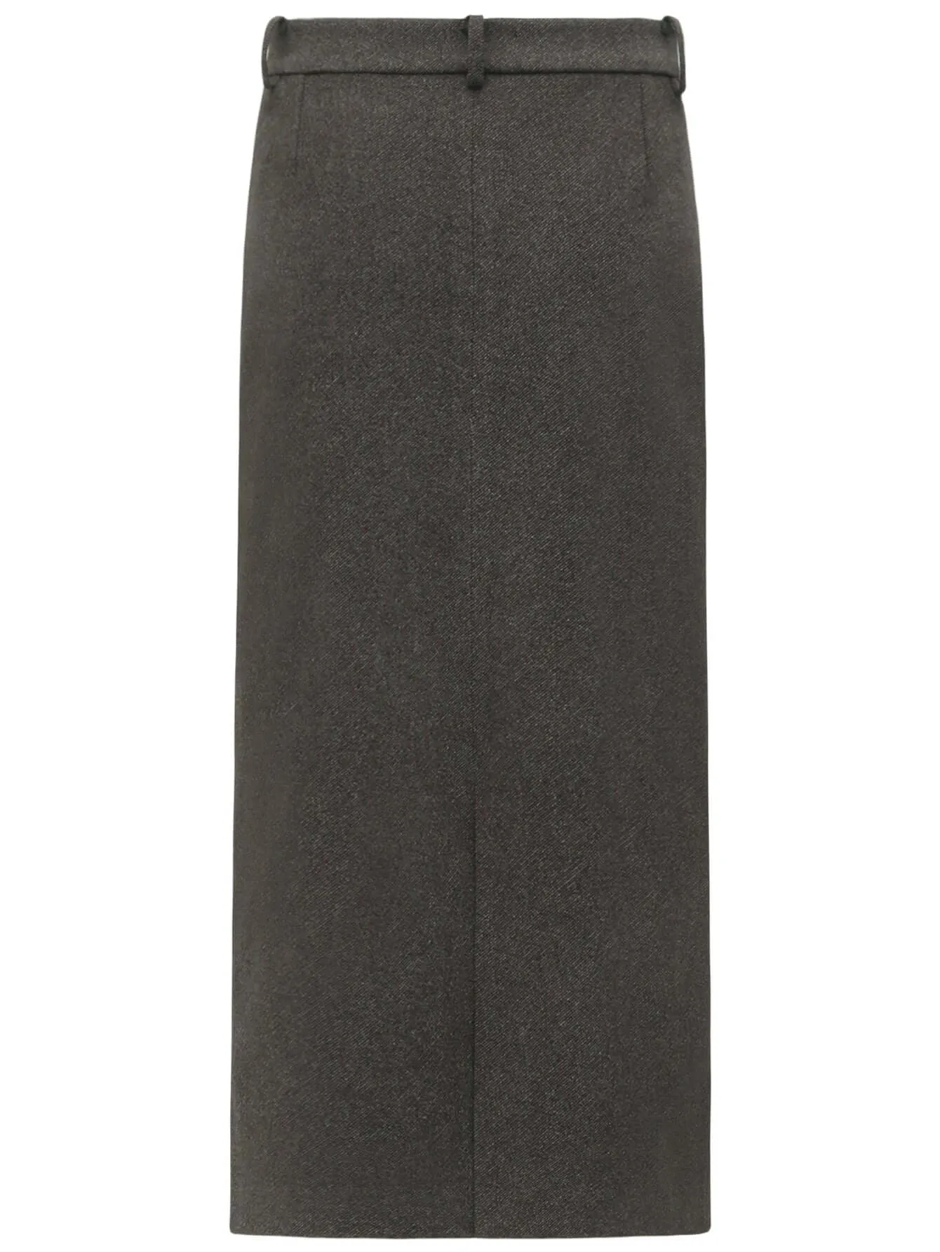 High-waisted Modern Charcoal Midi Skirt for Winter