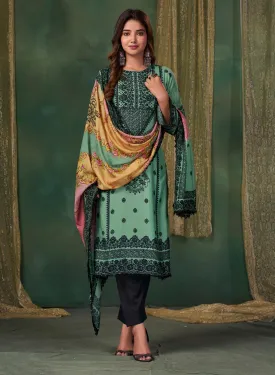 Ibiza Pashmina Unstitched Winter Salwar Suit Dress Materials for Ladies