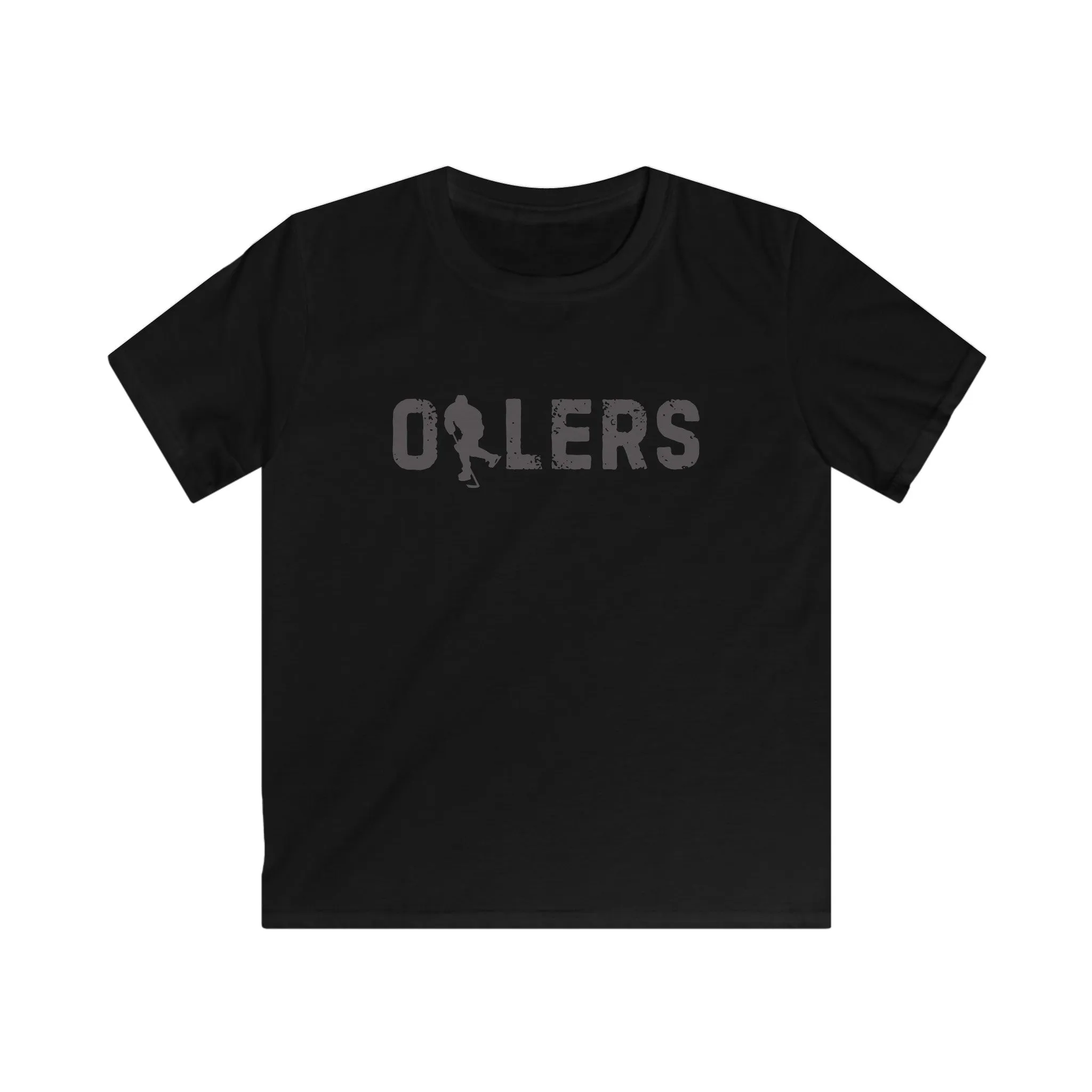 Kids dark black/navy Oilers Softstyle Tee