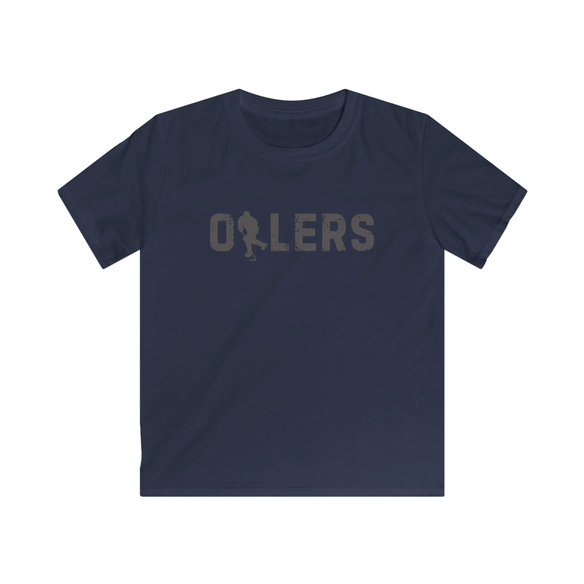 Kids dark black/navy Oilers Softstyle Tee