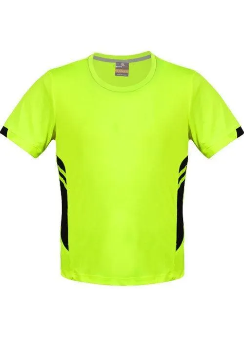 Kids Tasman Tee Neon Yellow/Black