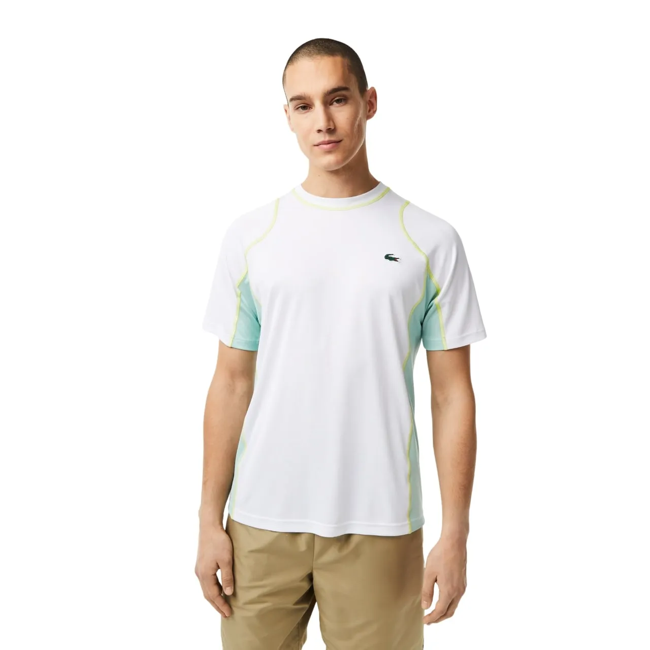 Lacoste Men's Tennis T-Shirt in Tear Resistant Piqué T-Shirt