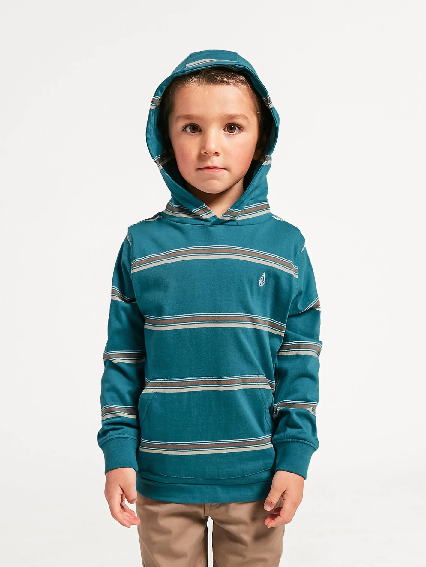 Little Boys Masone Hooded Long Sleeve Shirt - Storm Blue