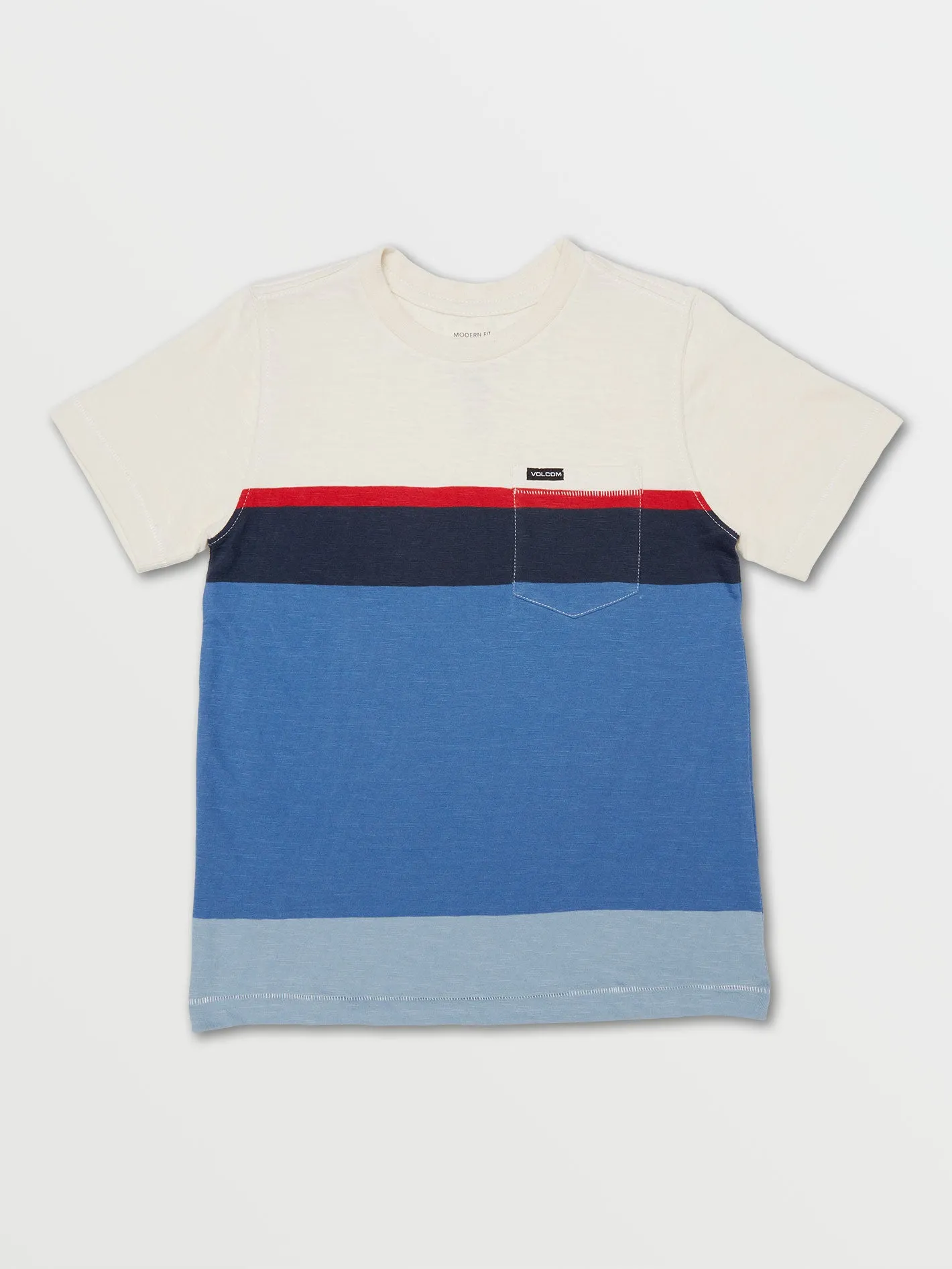 Little Boys Stone Blocker Stripe Short Sleeve Tee - Riverside