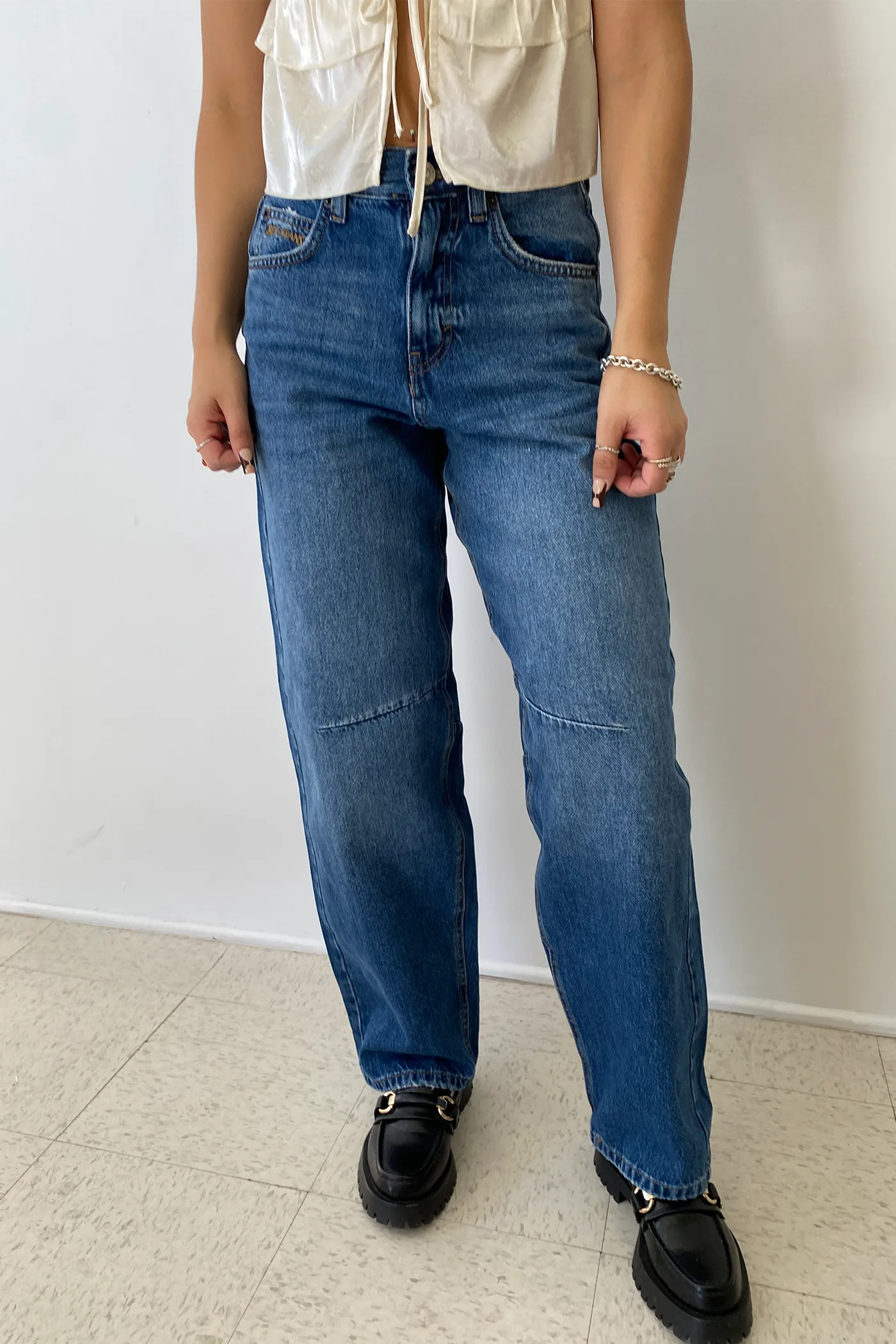 Logan Dallas Cinch Back Boyfriend Jeans by BDG