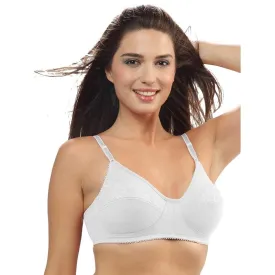 Lovable Women's All Day Long White Cotton Bra