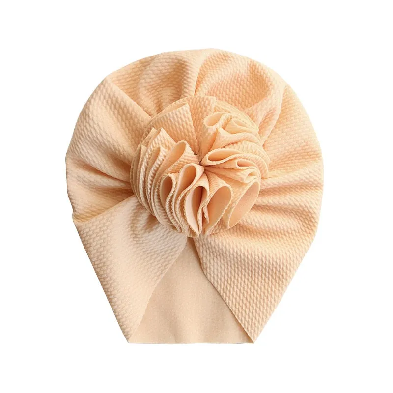 Lovely Flower Baby Hat Soft Baby Girl Hat Turban Spring Infant Toddler Newborn Baby Cap Bonnet Headwraps Kids Hat Beanies