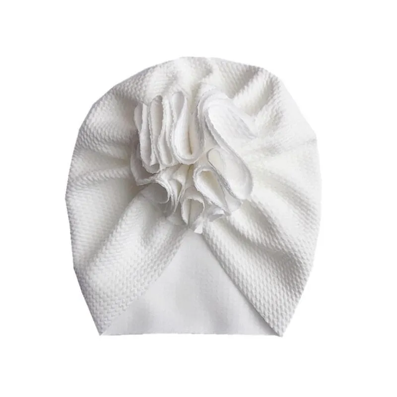 Lovely Flower Baby Hat Soft Baby Girl Hat Turban Spring Infant Toddler Newborn Baby Cap Bonnet Headwraps Kids Hat Beanies