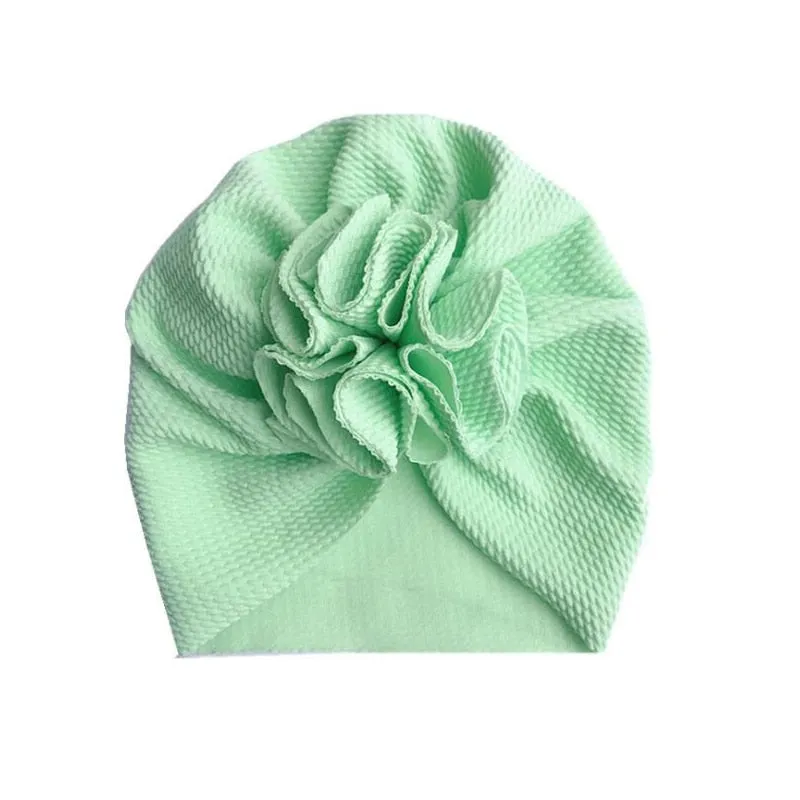 Lovely Flower Baby Hat Soft Baby Girl Hat Turban Spring Infant Toddler Newborn Baby Cap Bonnet Headwraps Kids Hat Beanies