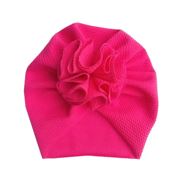 Lovely Flower Baby Hat Soft Baby Girl Hat Turban Spring Infant Toddler Newborn Baby Cap Bonnet Headwraps Kids Hat Beanies