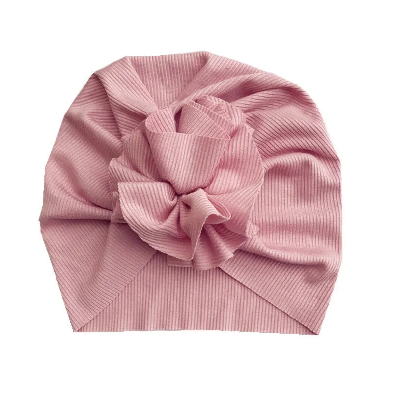 Lovely Flower Baby Hat Soft Baby Girl Hat Turban Spring Infant Toddler Newborn Baby Cap Bonnet Headwraps Kids Hat Beanies