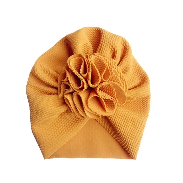 Lovely Flower Baby Hat Soft Baby Girl Hat Turban Spring Infant Toddler Newborn Baby Cap Bonnet Headwraps Kids Hat Beanies