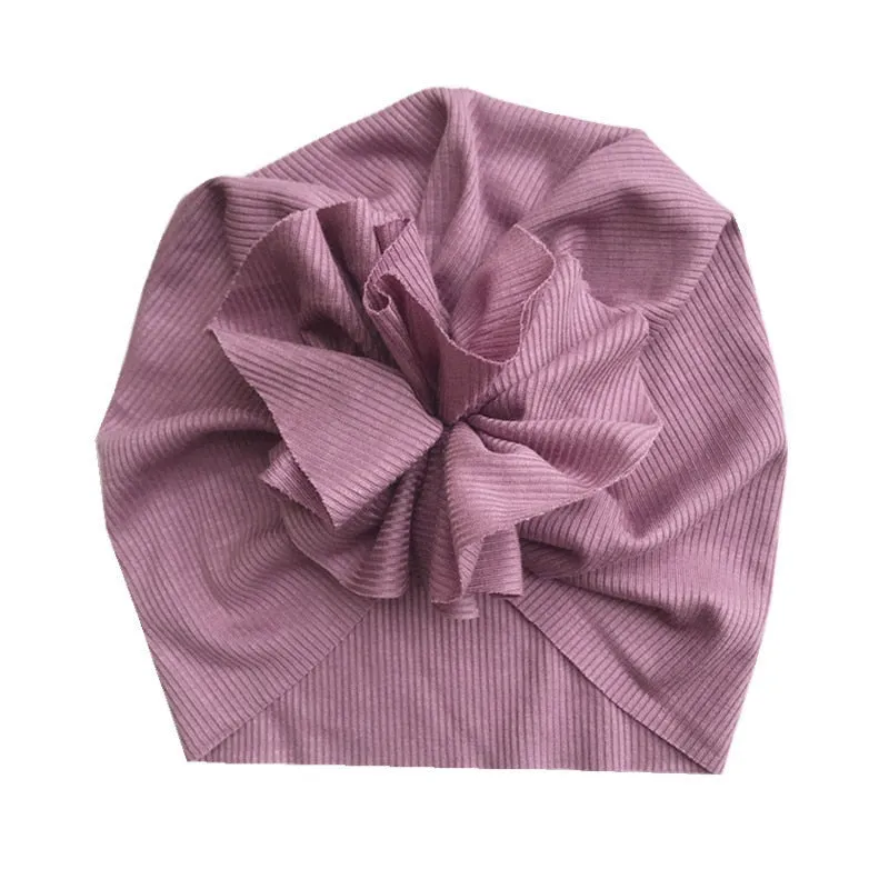 Lovely Flower Baby Hat Soft Baby Girl Hat Turban Spring Infant Toddler Newborn Baby Cap Bonnet Headwraps Kids Hat Beanies