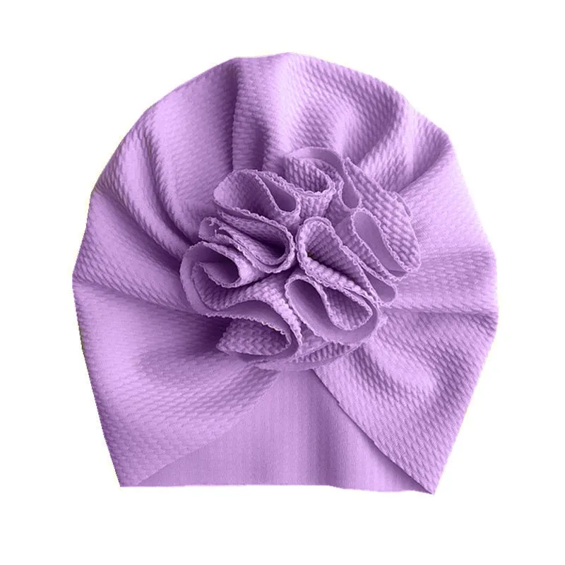 Lovely Flower Baby Hat Soft Baby Girl Hat Turban Spring Infant Toddler Newborn Baby Cap Bonnet Headwraps Kids Hat Beanies