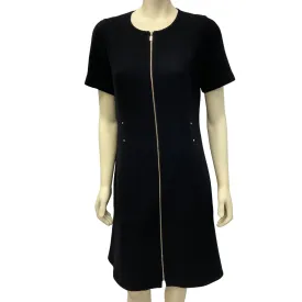 Michele C. Meyer-Shipp's Black Zip-Front Dress (L)