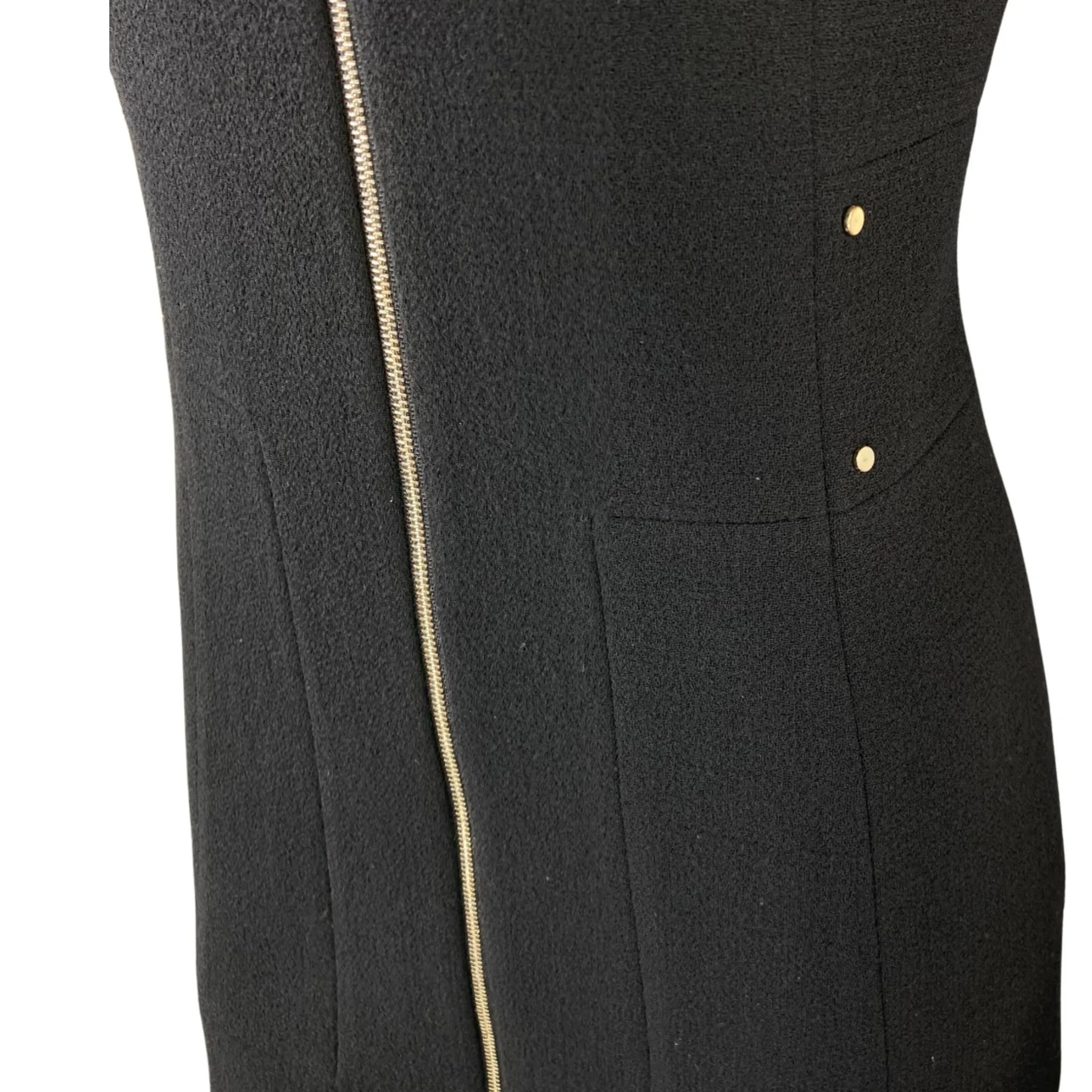 Michele C. Meyer-Shipp's Black Zip-Front Dress (L)