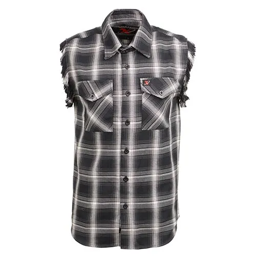 Milwaukee Leather MNG11694 Men’s Classic Black and White Button-Down