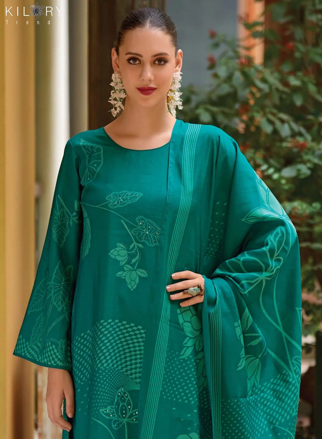 Party Wear Muslin Unstitched Suit Material for Women