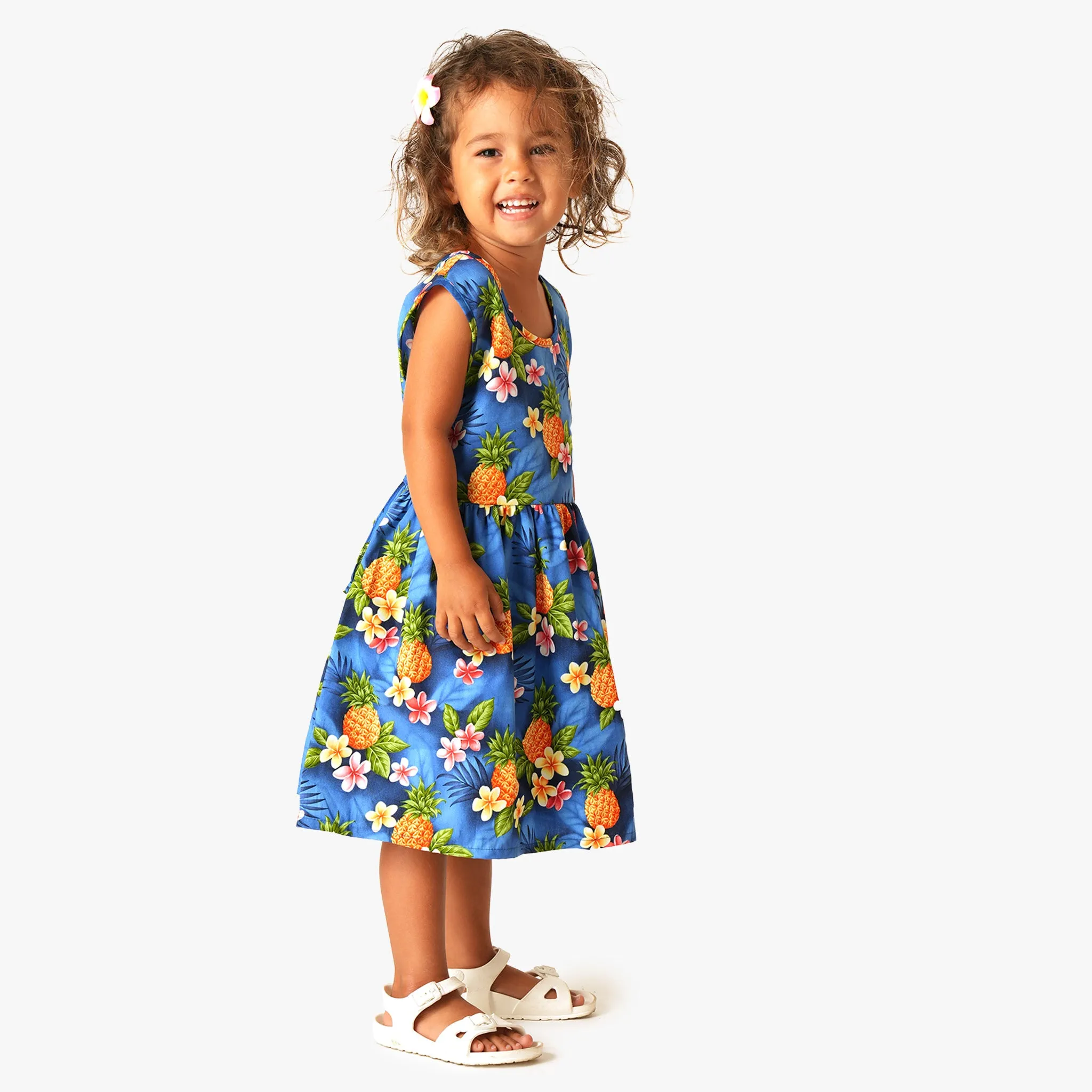 Poipu-Pineapple Girls Dress