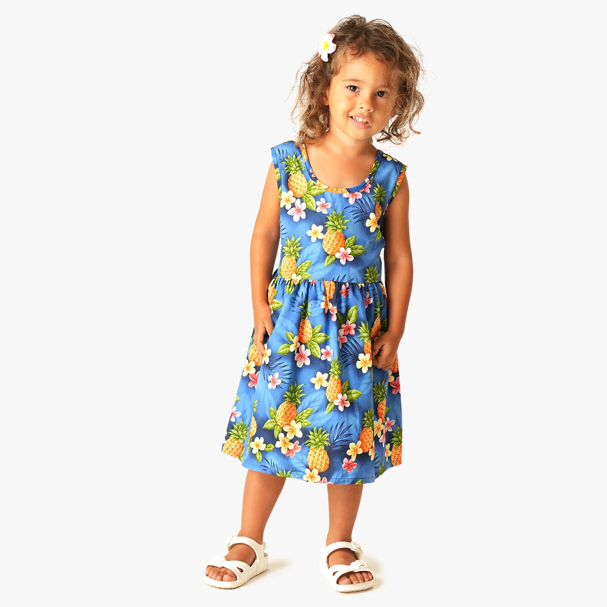 Poipu-Pineapple Girls Dress