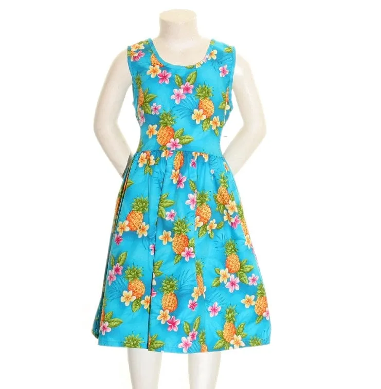 Poipu-Pineapple Girls Dress