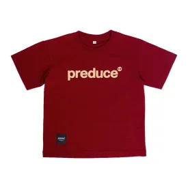 Preduce Kids Logo T-Shirt Deep Red/Sand