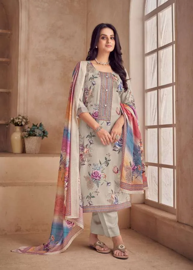 Rivaa Unstitched Pashmina Winter Salwar Suit Dress Material