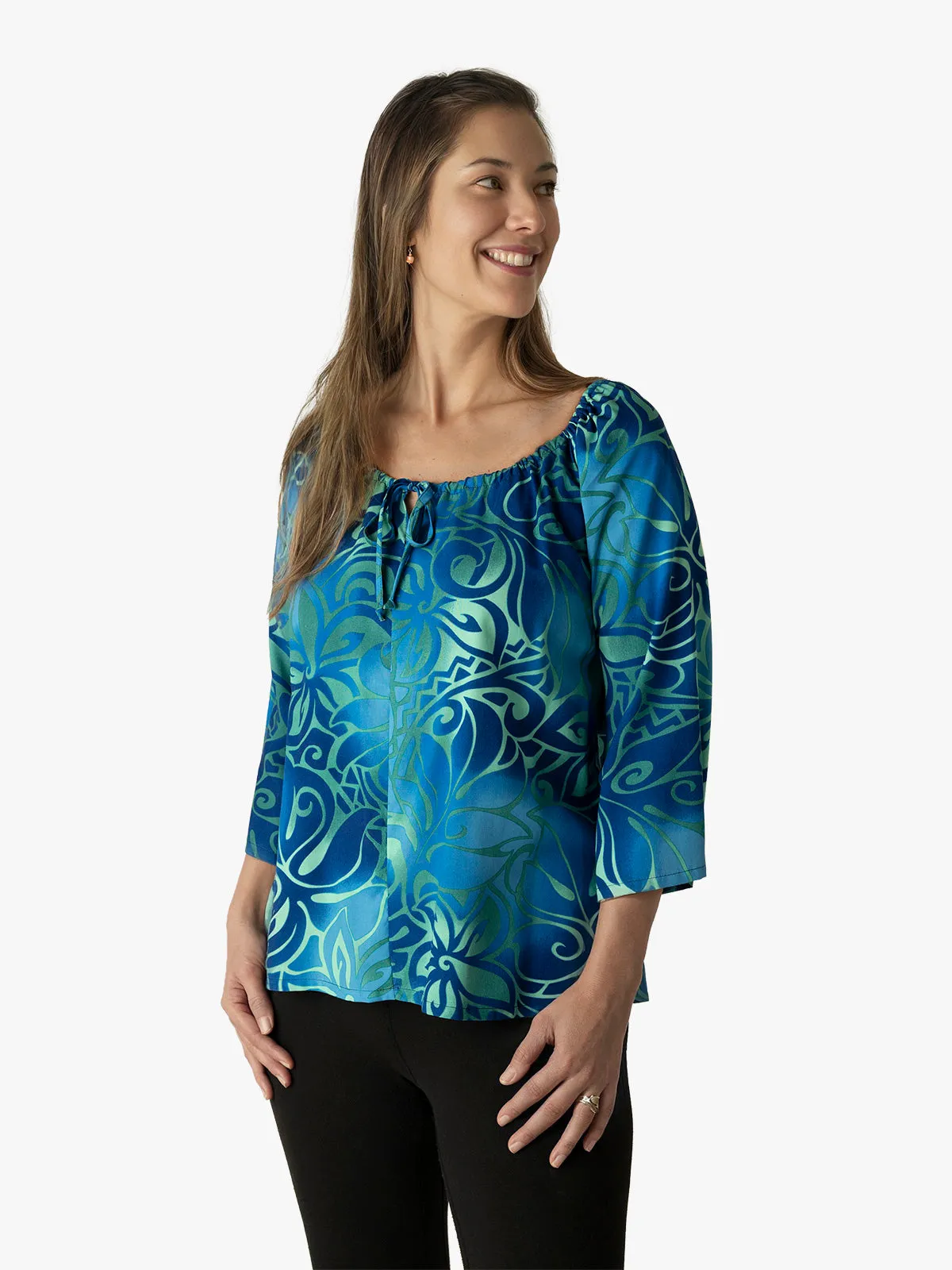 Tribal Tiare Peasant Top