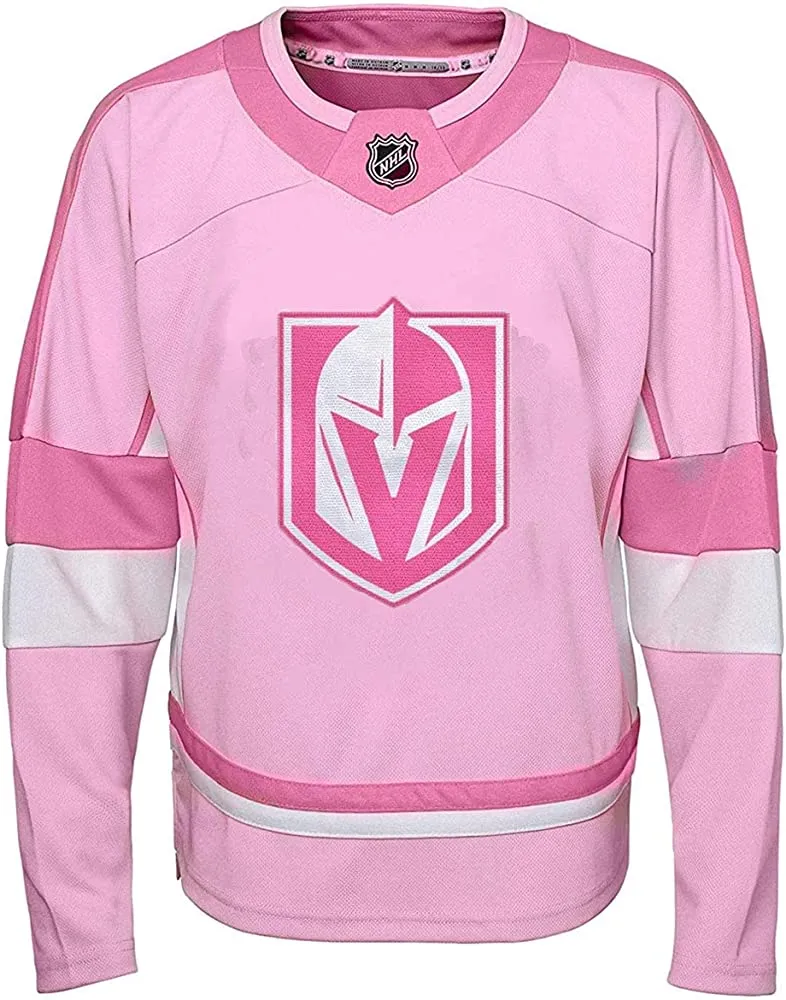 Vegas Golden Knights Youth Girls Pink Jersey Kids